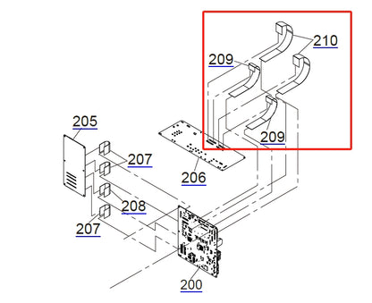 ARNÉS EPSON SureColor P7500 P7550 P7570 / P9500 P9550 P9570, FFC, DRV-M1*2 y DRV-M2*2 - 2199980 + 2199981