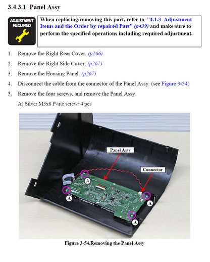 Conjunto de panel EPSON SureColor P7500 P9500 - 1821505
