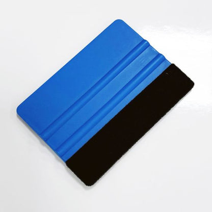 Vinyl Wrap Felt Squeegee Medium Hardness (10cm x 7cm) - 1pcs (Blue/Gold)