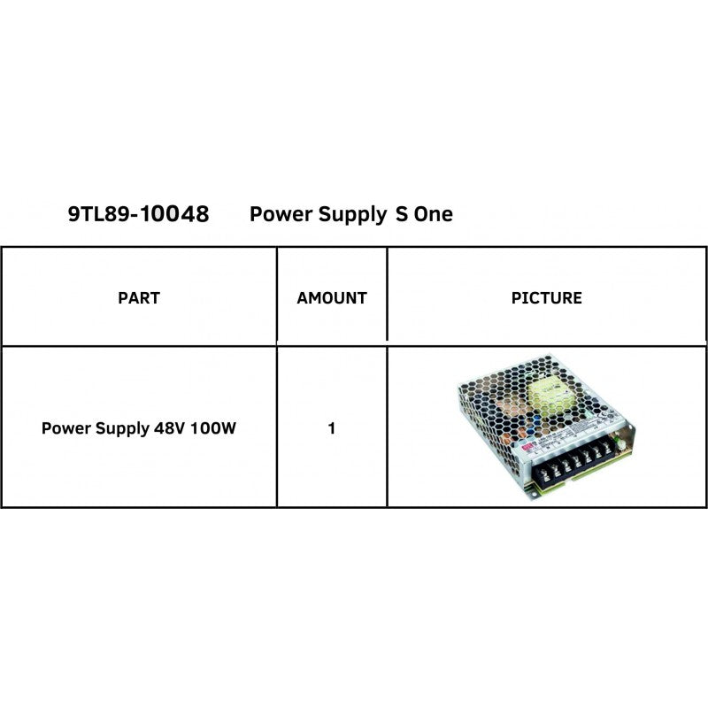 Fuente de alimentación de 48 V y 100 W para Summa S One Series (9TL89-10048)