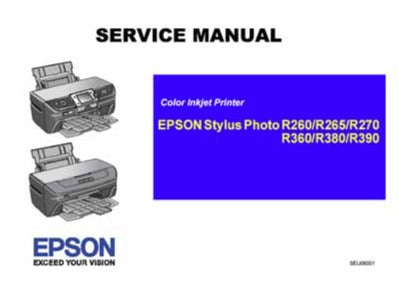 Manual de servicio de EPSON R260 R265 R270 R360 R380 R390