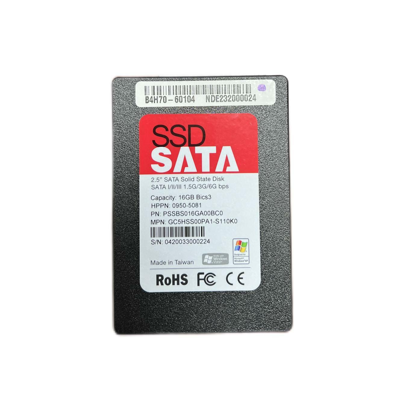 Unidad de estado sólido L3X0_CR de 2,5 pulgadas y 16 GB para HP Latex 310/330/360/370 (B4H70-67155) (B4H70-60104)
