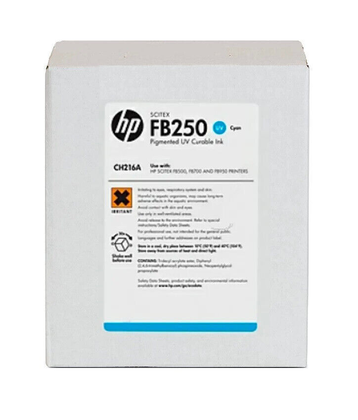 Tinta cian HP Scitex FB250 para impresoras HP Scitex FB500/FB700 (cartucho de 3 litros) - CH216A
