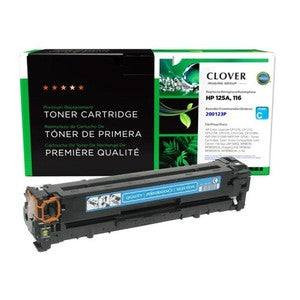 Clover Remanufactured Cyan Toner Cartridge for HP 125A (CB541A)