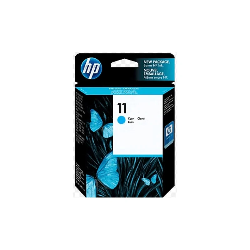 Cartucho de tinta original HP 11 cian para HP 1000, 1100, 1200, 2200, 2230, 2250, 2280, 2300, 2600, 2800, HP Color Inkjet cp1700, HP Designjet 70, 100, 110, 111, 500, 510, 800, 815, 820, Copier cc800ps, HP Officejet 9110, 9120, 9130, Pro K850 - C4836A
