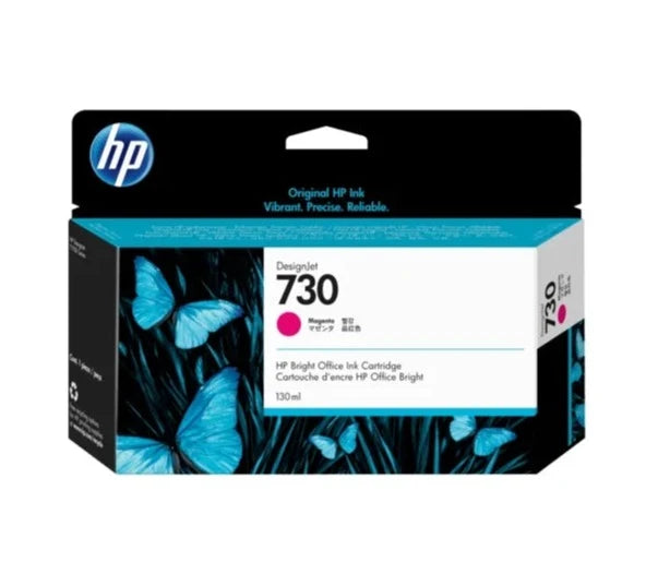 Cartucho de tinta magenta DesignJet HP 730 de 130 ml para HP DesignJet T1600, T1600dr, T1700, T1700dr, T2600, T2600dr - P2V63A