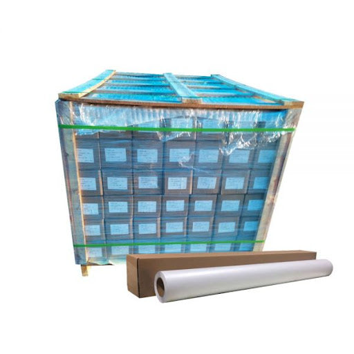 42 rollos de película satinada para laminación en frío de 60 pulgadas por 50 yardas (monomérica de 3,15 milésimas de pulgada, pegamento adhesivo para papel) 