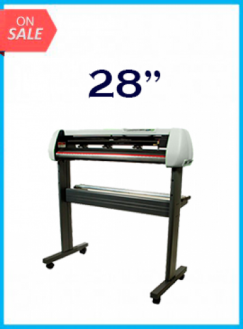 Cortadora de vinilo MH de 28&quot; con soporte y software de diseño y corte - Nueva