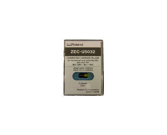 Hoja de carburo cementado Roland para vinilo fluorescente y reflectante (2 piezas) - ZEC-U5032 