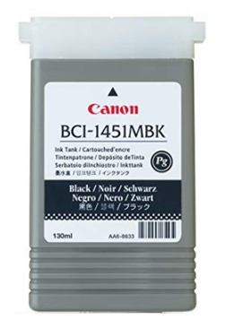 Depósito de tinta negra mate Canon BCI-1451MBK (130 ml) para imagePROGRAF W6400 - 0175B001AA