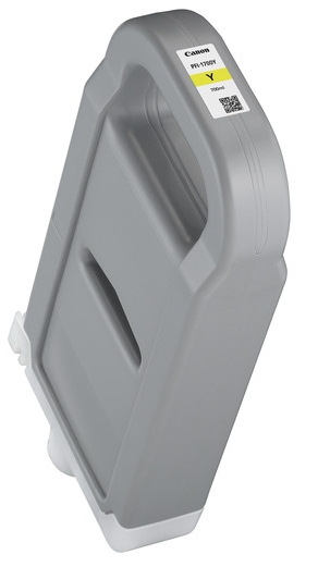 Depósito de tinta amarilla Canon PFI-1700Y (700 ml) para imagePROGRAF PRO-2000, PRO-2100, PRO-4000, PRO-4000S, PRO-4100, PRO-4100S, PRO-6000S, PRO-6100, PRO-6100S - 0778C001AA