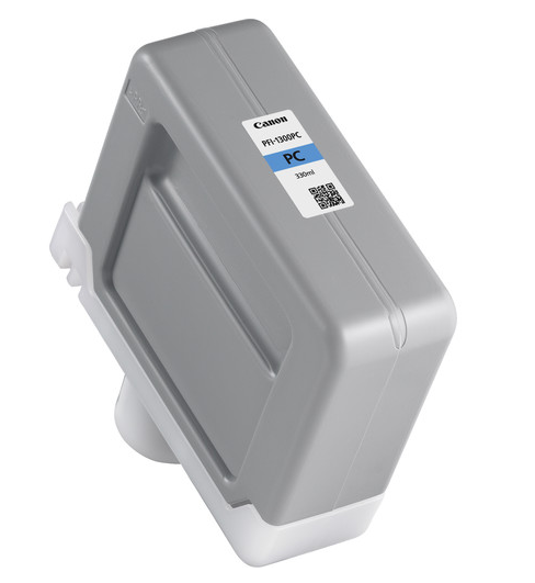 Depósito de tinta cian fotográfica Canon PFI-1300PC (330 ml) para imagePROGRAF PRO-2000, PRO-2100, PRO-4000, PRO-4000S, PRO-4100, PRO-4100S, PRO-6000S, PRO-6100, PRO-6100S - 0815C001AA