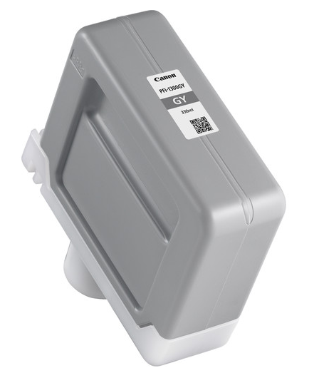 Tanque de tinta gris Canon PFI-1300GY (330 ml) para imagePROGRAF PRO-2000, PRO-2100, PRO-4000, PRO-4000S, PRO-4100, PRO-4100S, PRO-6000S, PRO-6100, PRO-6100S - 0817C001AA