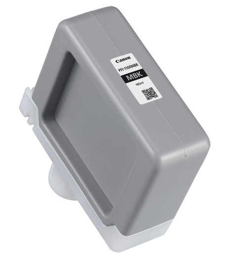 Depósito de tinta pigmentada negra mate Canon PFI-1100MBK (160 ml) para imagePROGRAF PRO-2000, PRO-2100, PRO-4000, PRO-4000S, PRO-4100, PRO-4100S, PRO-6000S, PRO-6100, PRO-6100S - 0849C001AA
