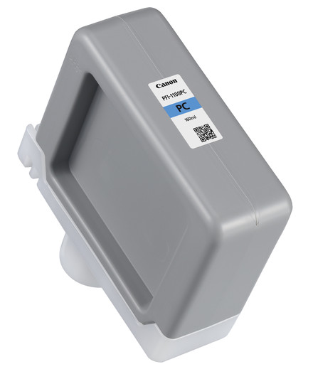 Tanque de tinta pigmentada cian fotográfica Canon PFI-1100PC para imagePROGRAF PRO-2000, PRO-2100, PRO-4000, PRO-4000S, PRO-4100, PRO-4100S, PRO-6000S, PRO-6100, PRO-6100S - 0854C001AA