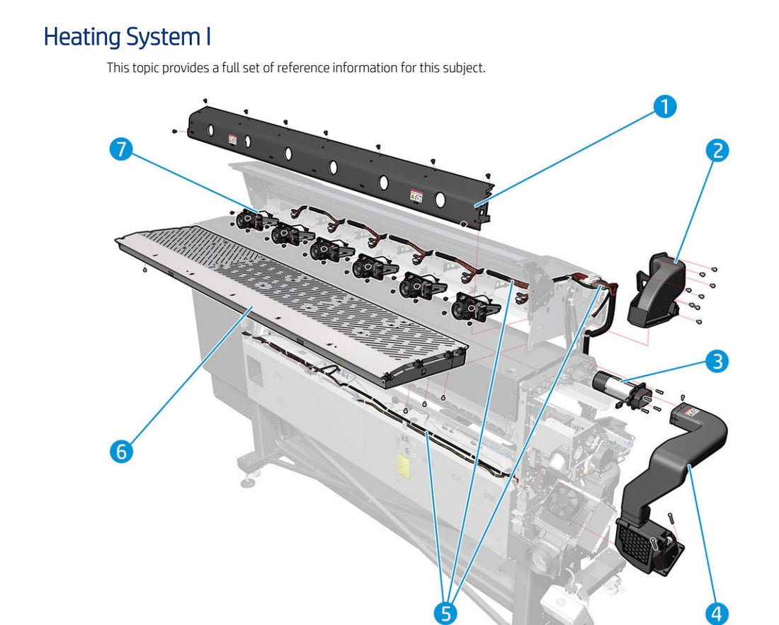 Conducto del sistema de regeneración para impresoras HP Latex de 700 W y 800 W (Y0U21-67061)