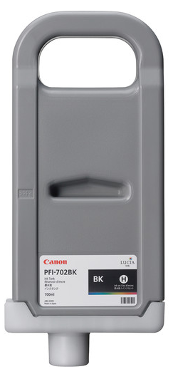 Depósito de tinta negra Canon PFI-702BK (700 ml) para imagePROGRAF iPF8100, iPF9100 - 2220B001AA