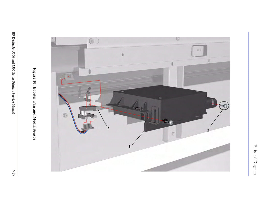 Sensor de medios para HP DesignJet serie 5000/5500 (C6090-60103) - Nuevo