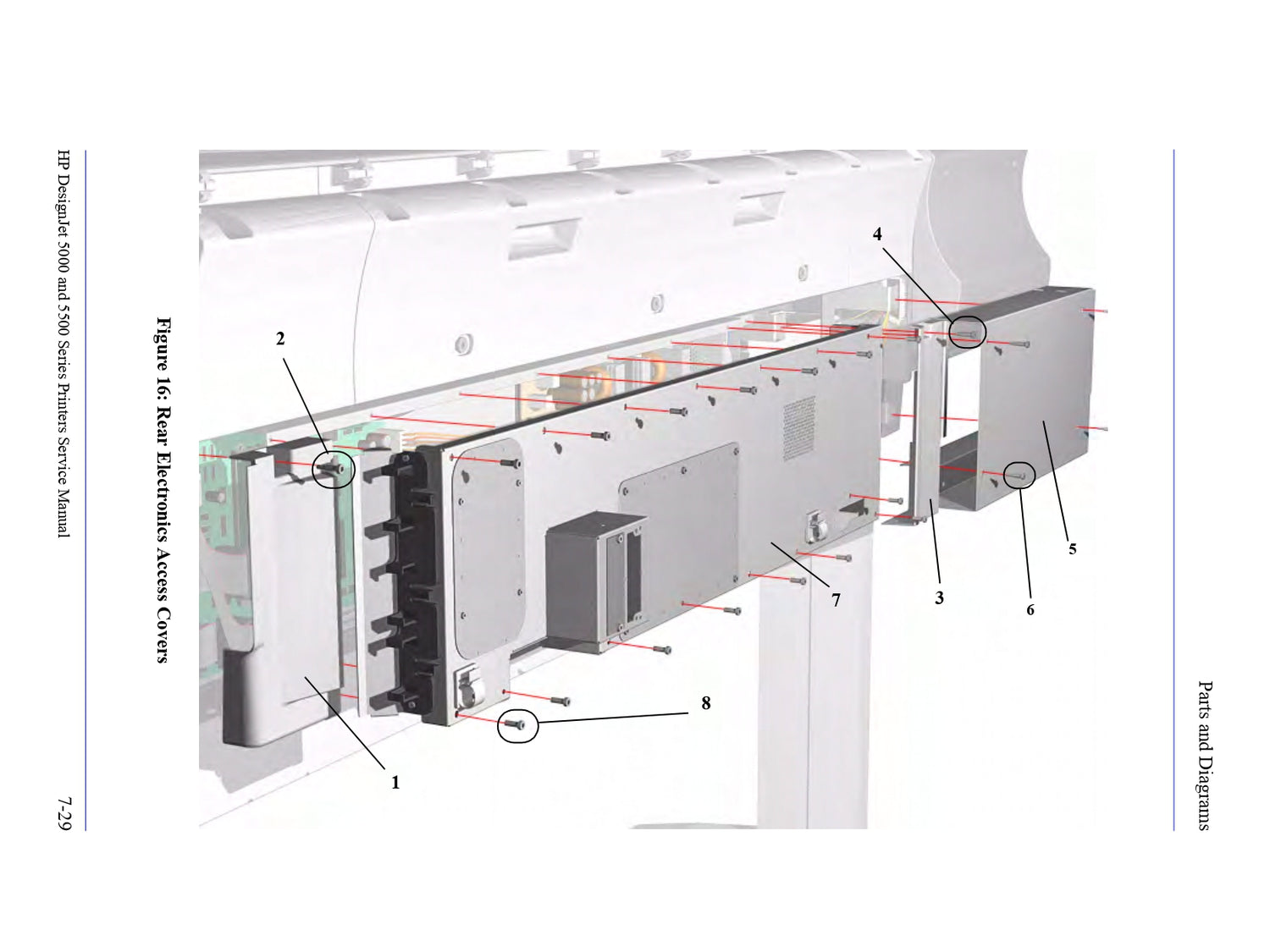 Cubierta de extensión para HP DesignJet 5000/5500 - Modelo de 60&quot; (C6095-60140)