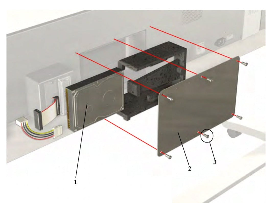 Unidad de disco duro PS A.02.12 para impresoras HP DesignJet 5000 (C6091-60255)