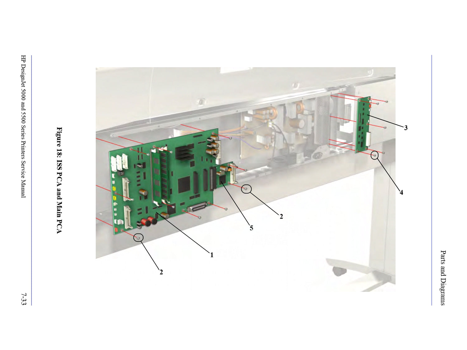 Lógica principal PCA para impresoras HP DesignJet 5000 (C6090-60012) - Nuevo
