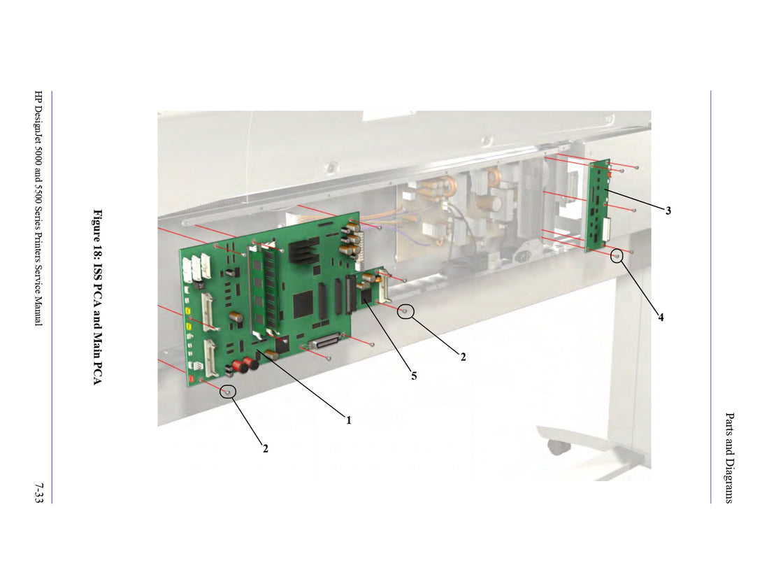 PCA principal para impresoras HP DesignJet 5500 (Q1251-60030)