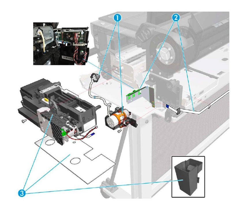 Kit de bomba SV Candela Prime para las series HP DesignJet T730 y T830 (F9A30-67048)