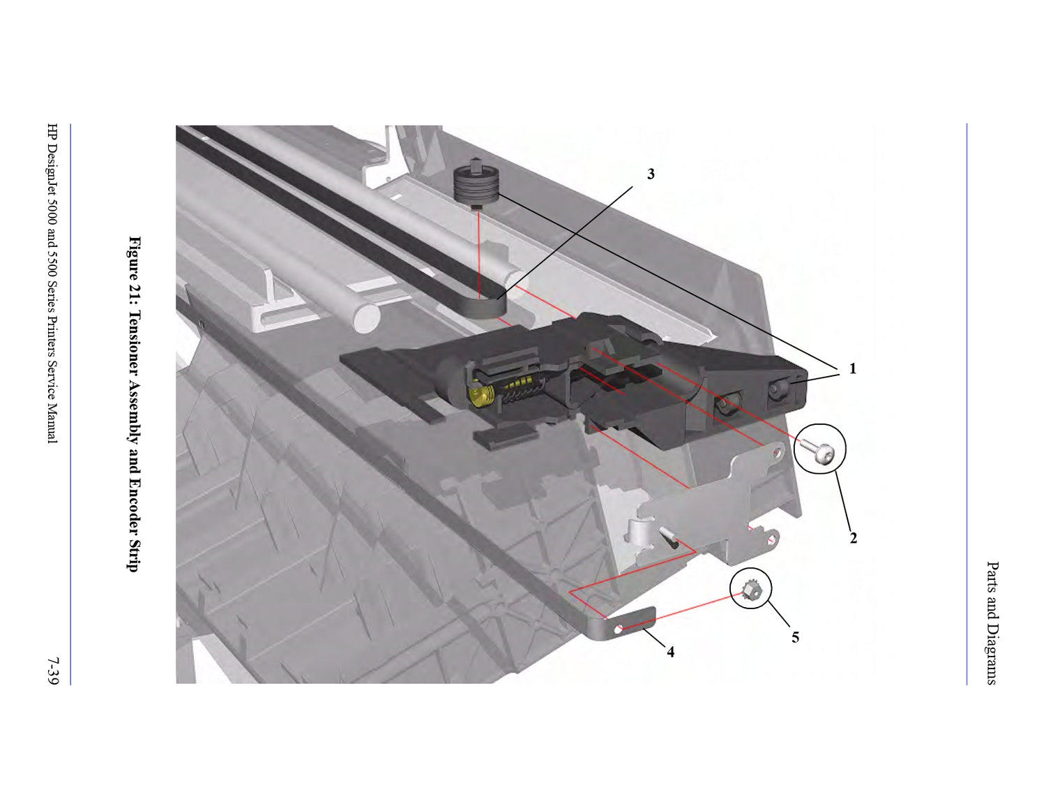 Banda codificadora de 42&quot; para plotters HP DesignJet 5000, 5000PS, 5100 y 5500 (C6090-60267) - Nueva