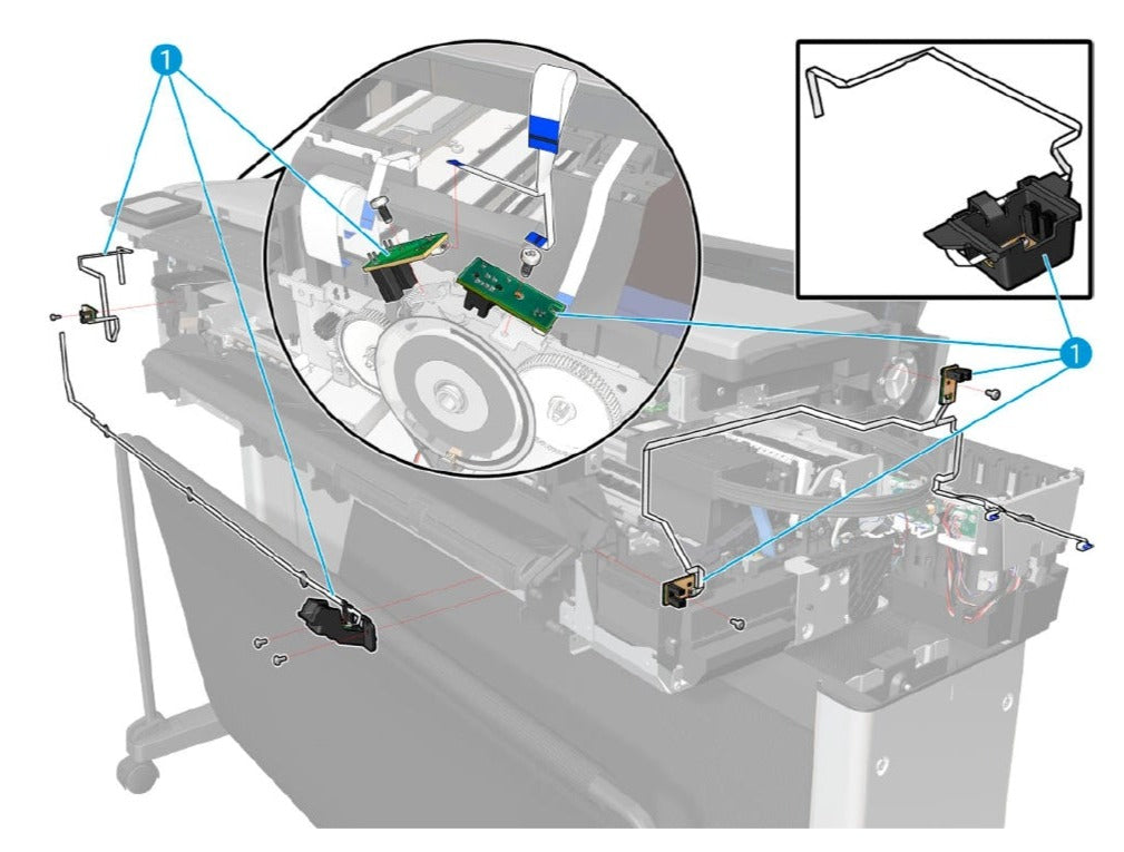 Kit de sensor de impresora Candela SV para las series HP DesignJet T730 y T830 (F9A30-67045)