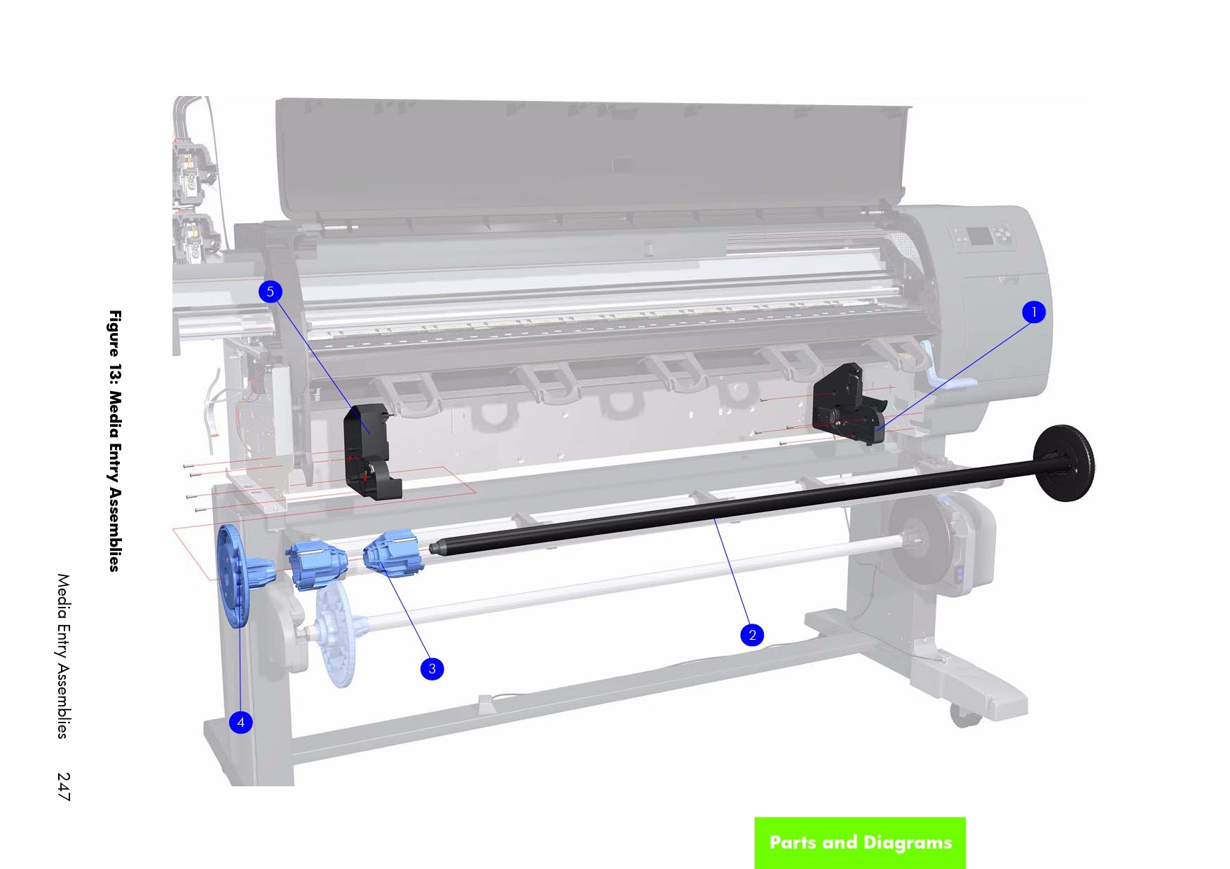 Husillo (60&quot;) - Para la serie HP DesignJet Z6100 (Q6652-60127) - Nuevo