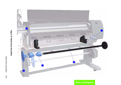 Husillo (60&quot;) - Para la serie HP DesignJet Z6100 (Q6652-60127) - Nuevo