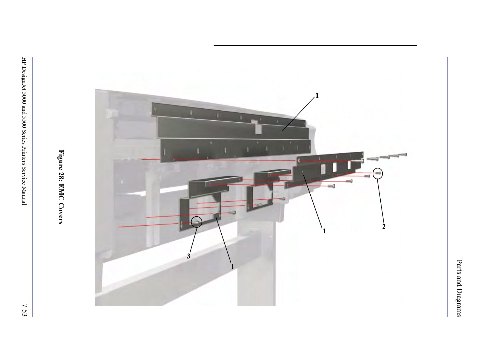 Cubiertas EMC para impresoras HP DesignJet 5000/5500 de 60 pulgadas (C6095-60190)