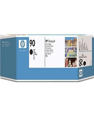 Cartucho de tinta negra HP 90 de 400 ml para impresoras HP DesignJet 4000, 4020, 4500 y 4520 (C5058A) - Parcialmente usado