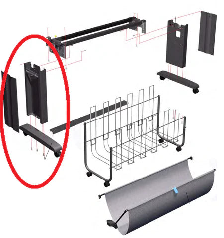 Conjunto de pie para impresoras HP DesignJet 4500 (Q1271-60670) - Reacondicionado