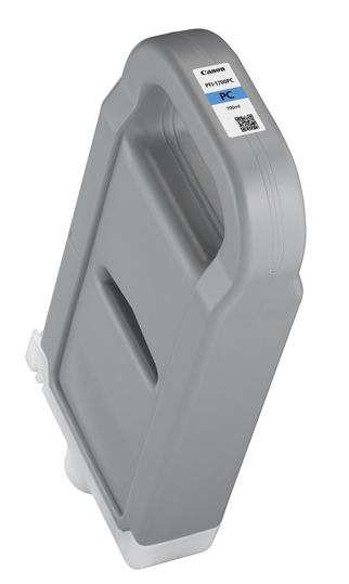 Depósito de tinta cian fotográfica Canon PFI-1700PC (700 ml) para imagePROGRAF PRO-2000, PRO-2100, PRO-4000, PRO-4000S, PRO-4100, PRO-4100S, PRO-6000S, PRO-6100, PRO-6100S - 0779C001AA