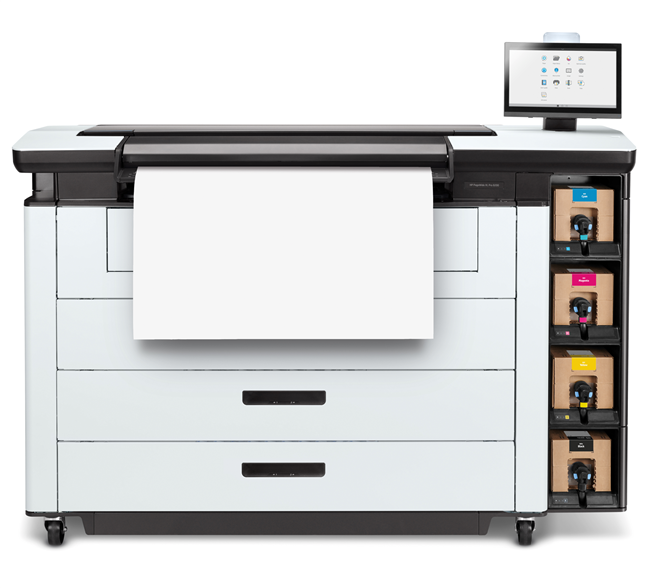 Impresora multifunción HP PageWide XL Pro 8200 de 40&quot; de gran formato con apilador Pro y 1 año de garantía