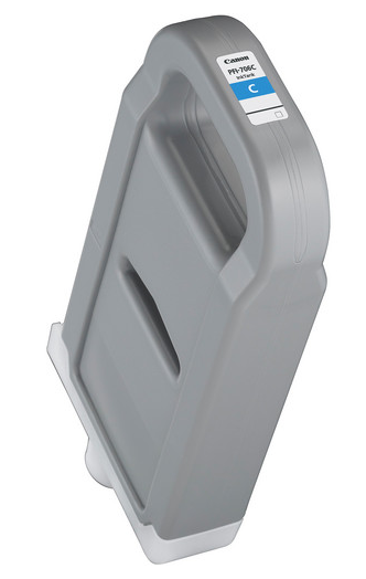 Depósito de tinta cian Canon PFI-706C (700 ml) para imagePROGRAF iPF8300, iPF8300S, iPF8400, iPF8400S, iPF8400SE, iPF9400, iPF9400S - 6682B001AA