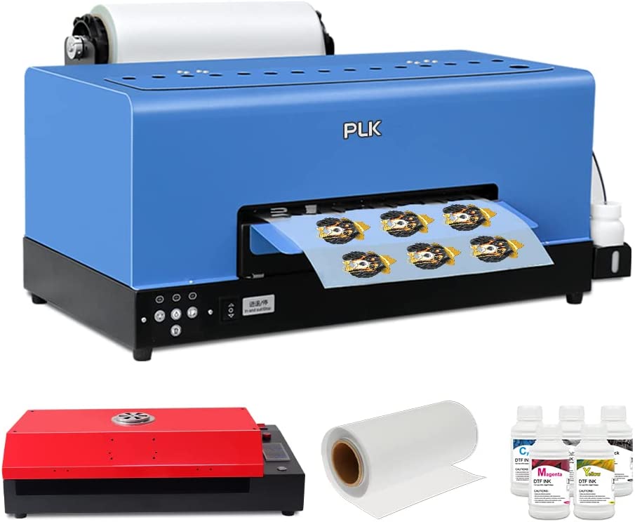 Impresora de transferencia DTF PLK L805 A3 con alimentador de rollos, máquina de impresión directa a película con precalentamiento para camisetas, telas y sudaderas (impresora DTF + horno)