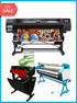COMPLETE SOLUTION - Plotter HP Latex 560 - Refurbished - (1 Year Warranty) + 55" Full-Auto Low Temp. Cold Laminator, With Heat Assisted - New + 53" 3 ARMS Contour Cut Vinyl Cutter w/ VinylMaster Cut Software - New -  Includes Flexi RIP Software www.wideimagesolutions.com Complete Solutions 16649.99