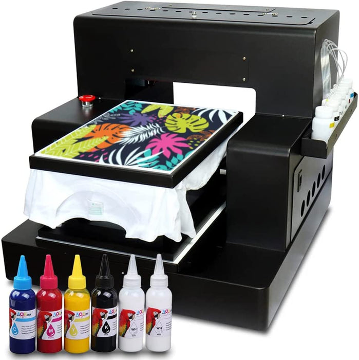 Impresora automática de camisetas A3 DTG DTF con plataforma de vacío, impresora DTG de cama plana, impresión en camisetas oscuras/claras.