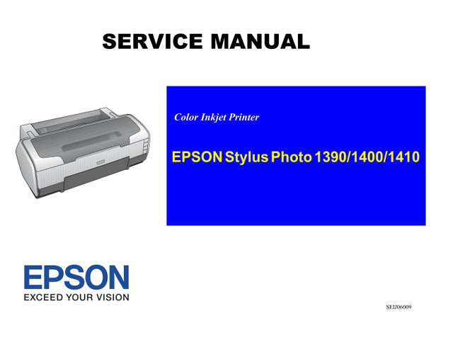 Manual de servicio de EPSON StylusPhoto 1390 1400 1410 