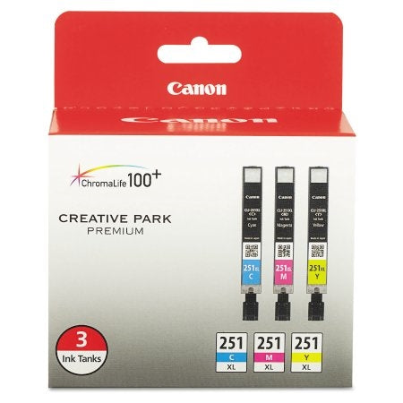 Paquete de tinta de 3 colores Canon CLI-251 XL - 6449B009