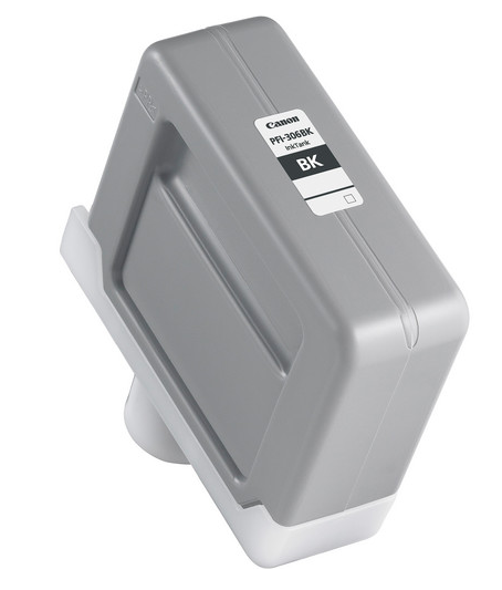 Depósito de tinta negra Canon PFI-306BK (330 ml) para imagePROGRAF iPF8300, iPF8300S, iPF8400, iPF8400S, iPF9400, iPF9400S - 6657B001AA