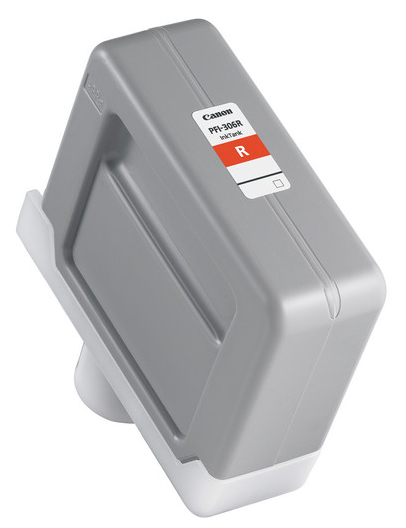 Depósito de tinta roja Canon PFI-306R (330 ml) para imagePROGRAF iPF8300, iPF8300S, iPF8400, iPF8400S, iPF9400, iPF9400S - 6663B001AA