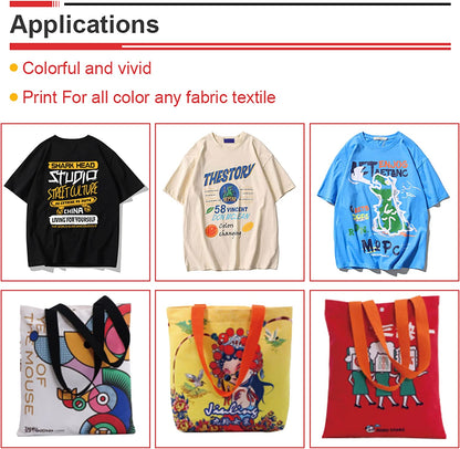 Impresora de transferencia DTF PUNEHOD A3 L1800 para camisetas, telas, cuero, juguetes, trajes de baño, artesanías, camisetas, almohadas y otros textiles. (Impresora DTF + Horno + 6 cartuchos de tinta de 250 ml)