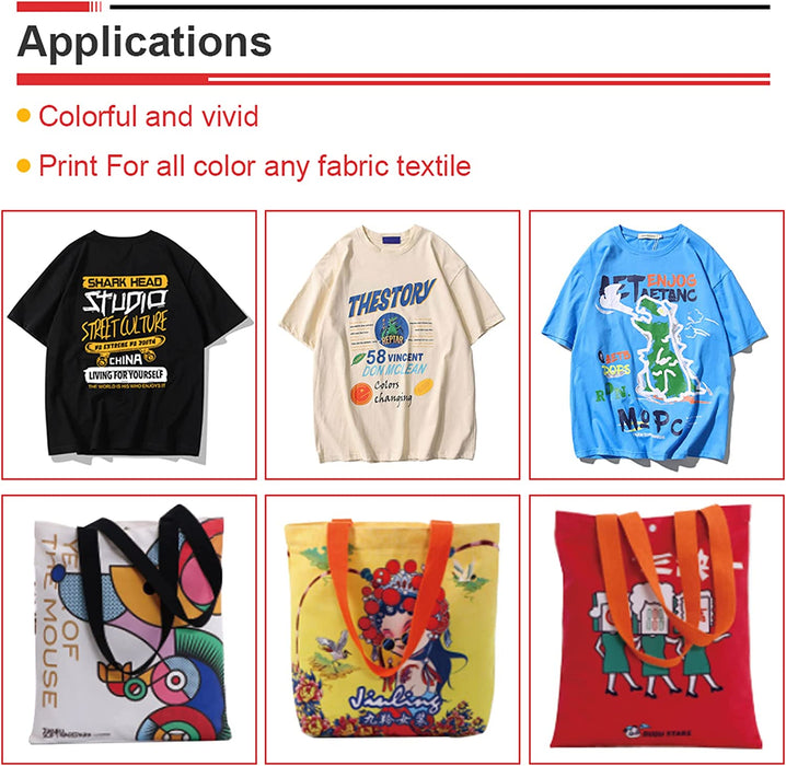 Impresora de transferencia DTF PUNEHOD A3 L1800 para camisetas, telas, cuero, juguetes, trajes de baño, artesanías, camisetas, almohadas y otros textiles. (Impresora DTF + Horno + 6 cartuchos de tinta de 250 ml)