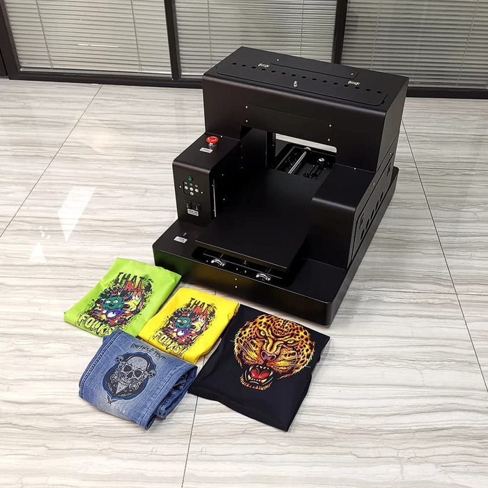 Impresora automática de camisetas A3 DTG DTF con plataforma de vacío, impresora DTG de cama plana, impresión en camisetas oscuras/claras.