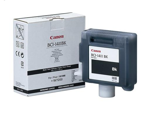 Depósito de tinta negra Canon BCI-1411BK (330 ml) para imagePROGRAF W7200, W8200, W8400D - 7574A001AA