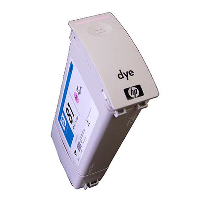 Cartucho de tinta colorante magenta claro HP 81 de 680 ml para plotters HP DesignJet 5000 y 5500 - C4935A (parcialmente usado)