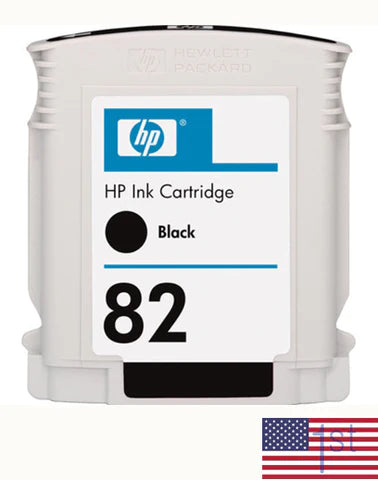 Cartucho de tinta negra HP OEM 82 de 69 ml para DesignJet 510 (parcialmente usado, CH565A)